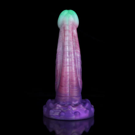 Cobra Purple White Green Dildo