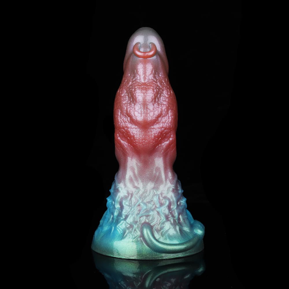 Leo Red Yellow Green Electric Vibrating Dildo