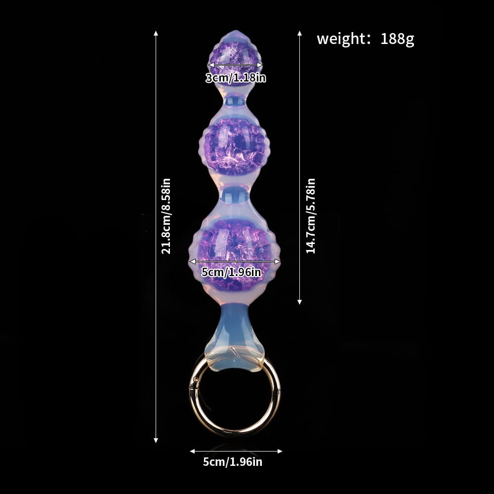 Ripple Three Crystal Butter Plug