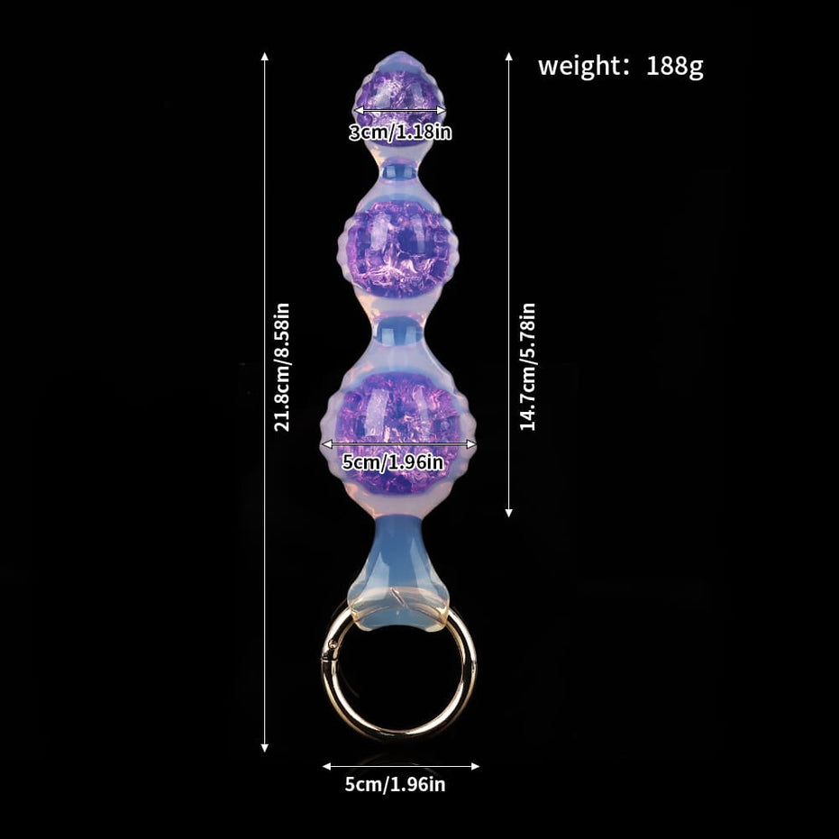 Ripple Three Crystal Butter Plug
