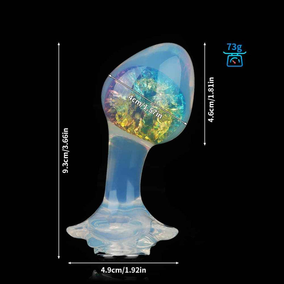 SPECIMEN-216: Wry Neck Crystal Butt Plug | Curved Ergonomic Design | Custom Luxury Accessories (Pink/Mixed/Purple/Blue)