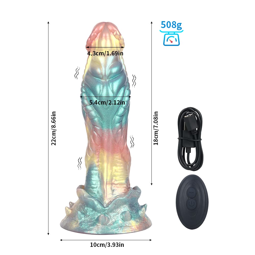 Alien Rainbow Electric Dildo