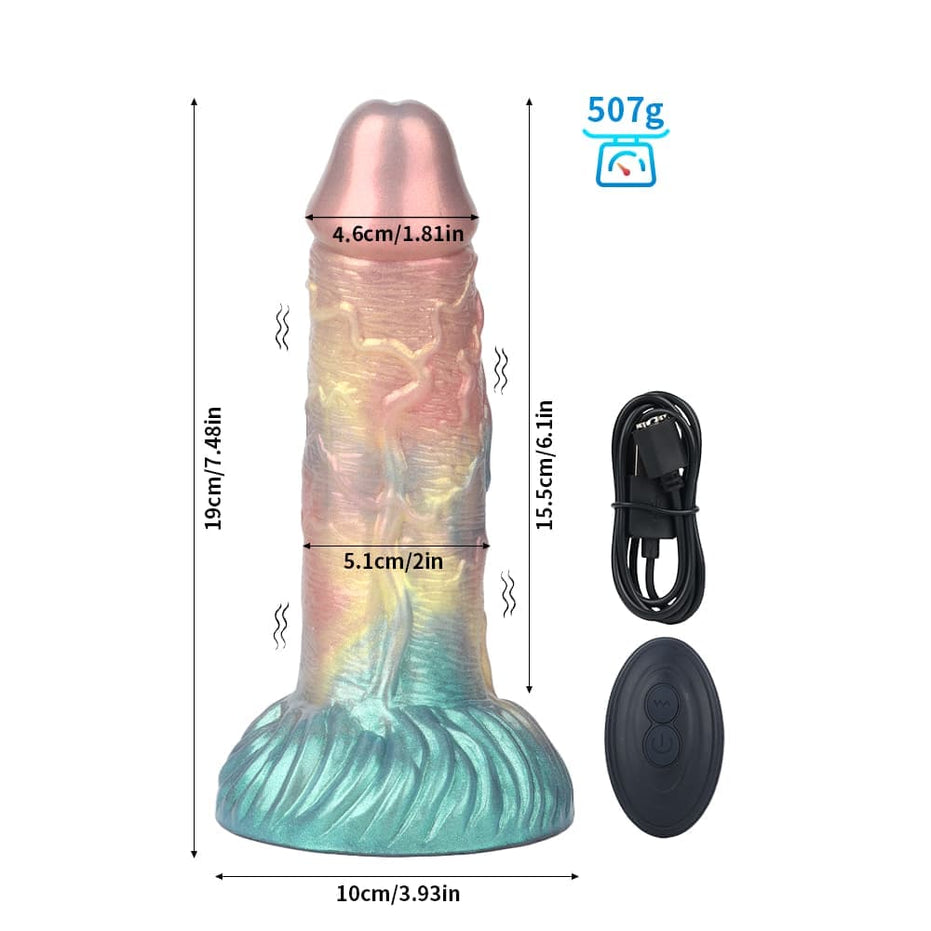 Juniper Rainbow Electric Dildo