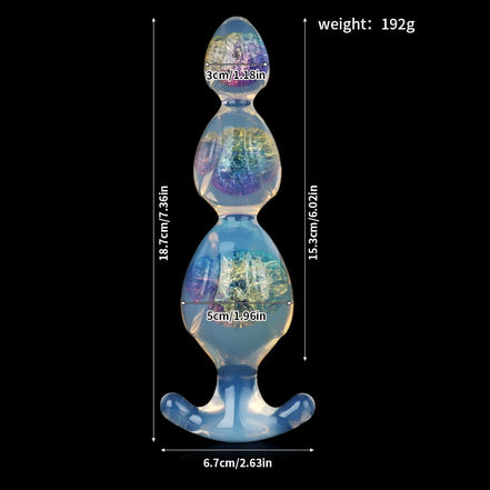 Ear Three Crystal Butter Plug