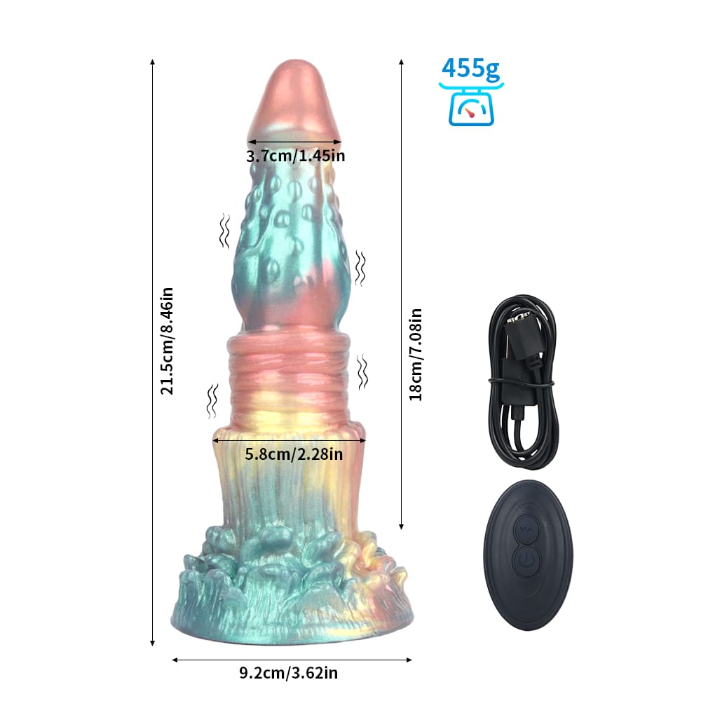Spike Rainbow Electric Dildo