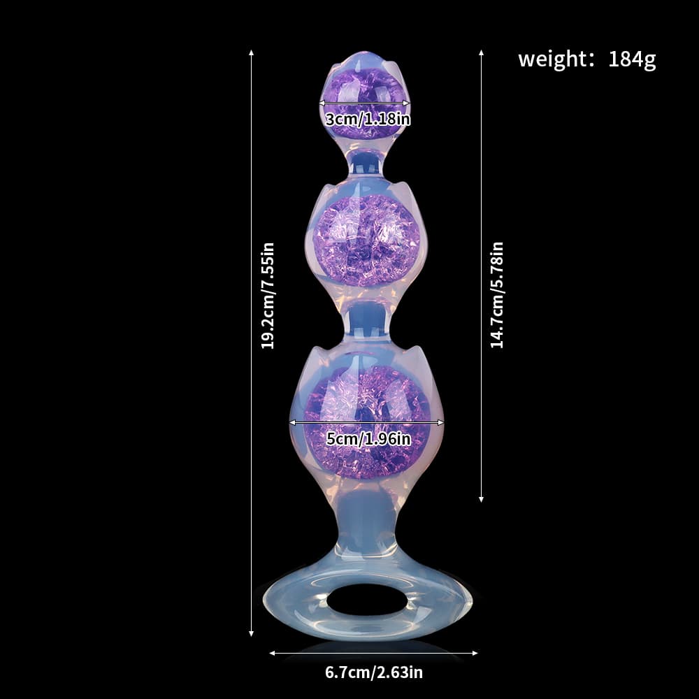 Flower Triple Crystal Butter Plug