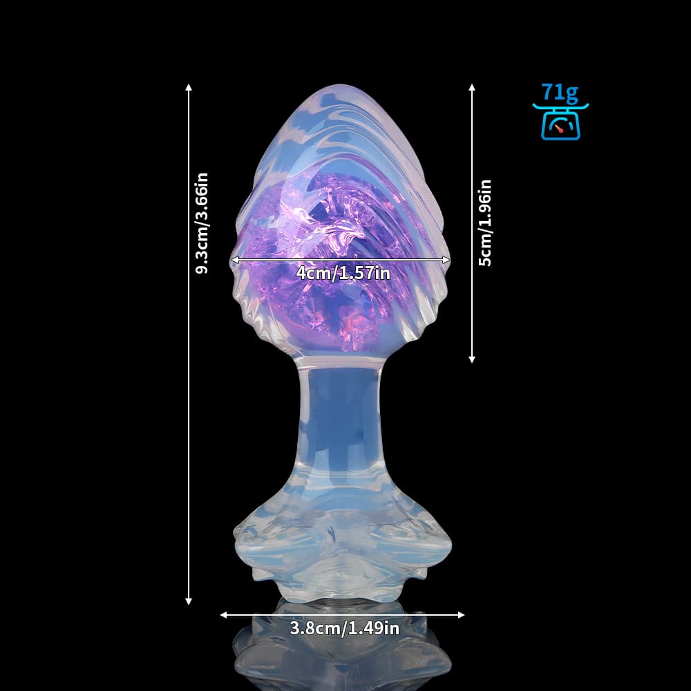 Wave Crystal Butt Plugs (Optional Accessories)