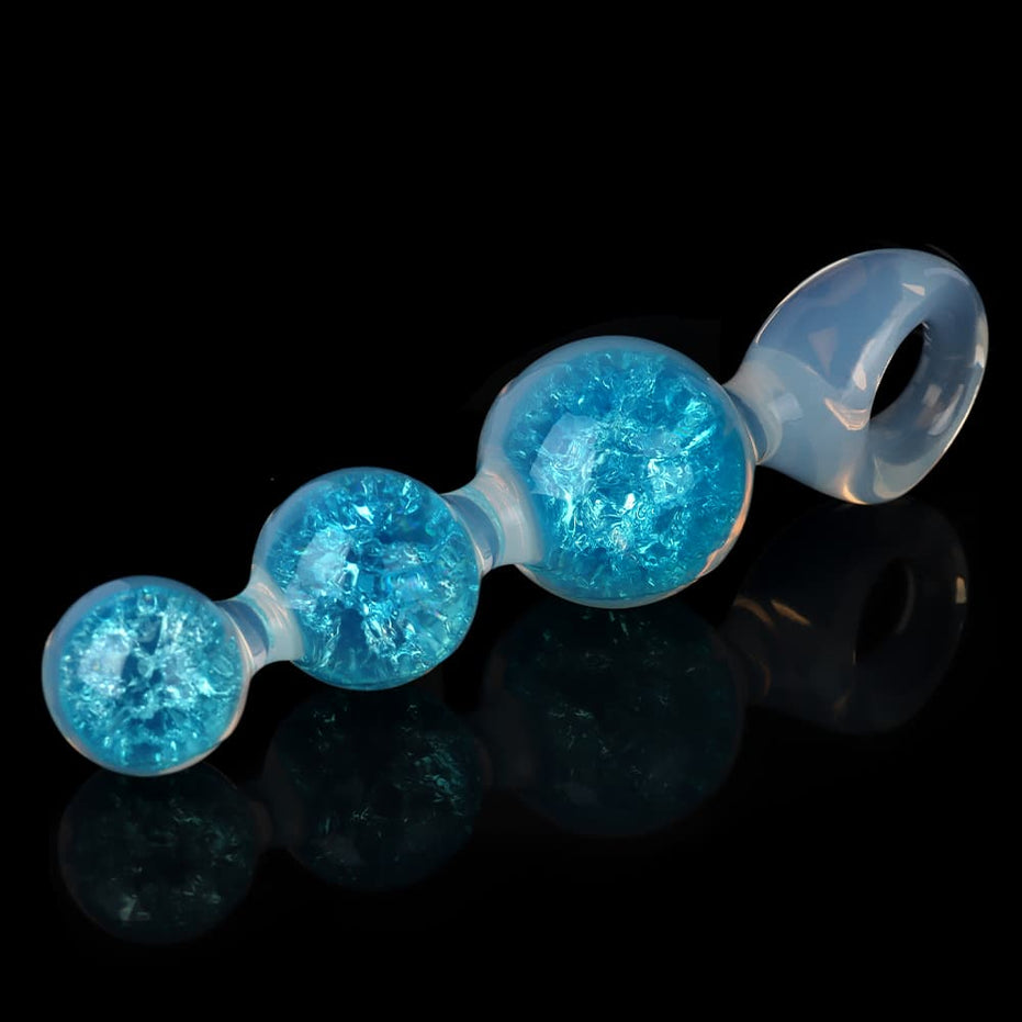 Crystal Butter Plug - 3 balls (2.5cm, 4cm, 5cm)