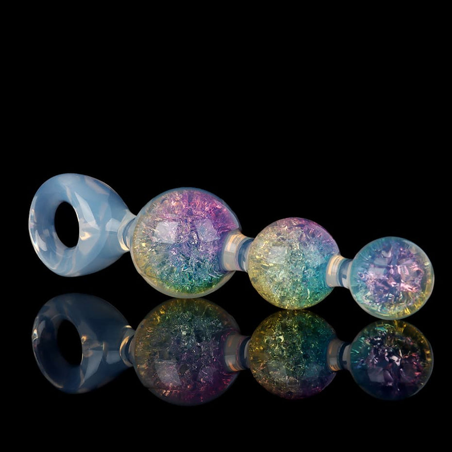 Crystal Butter Plug - 3 balls (2.5cm, 4cm, 5cm)