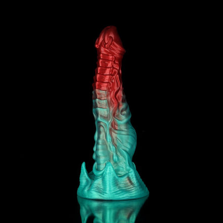 Ghostly Crimson Red Green Fantasy Dildo