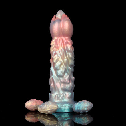 Edwiin Colorful Inflatable Ovipositor Dildo（4 Eggs）