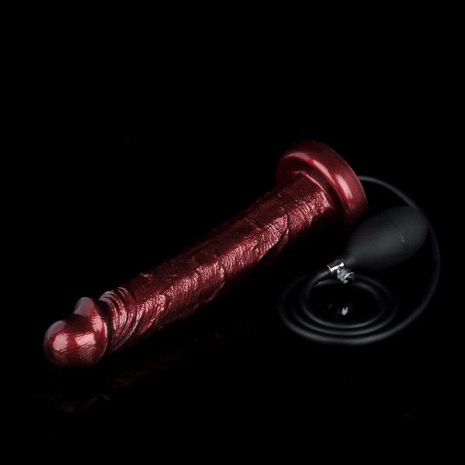 Wand Burgundy Inflatable Dildo