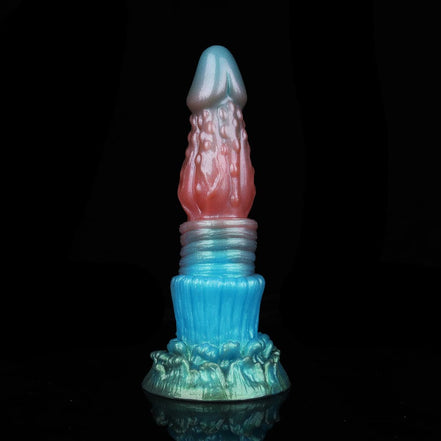 Spike Red Blue Green Electric Vibrating Dildo