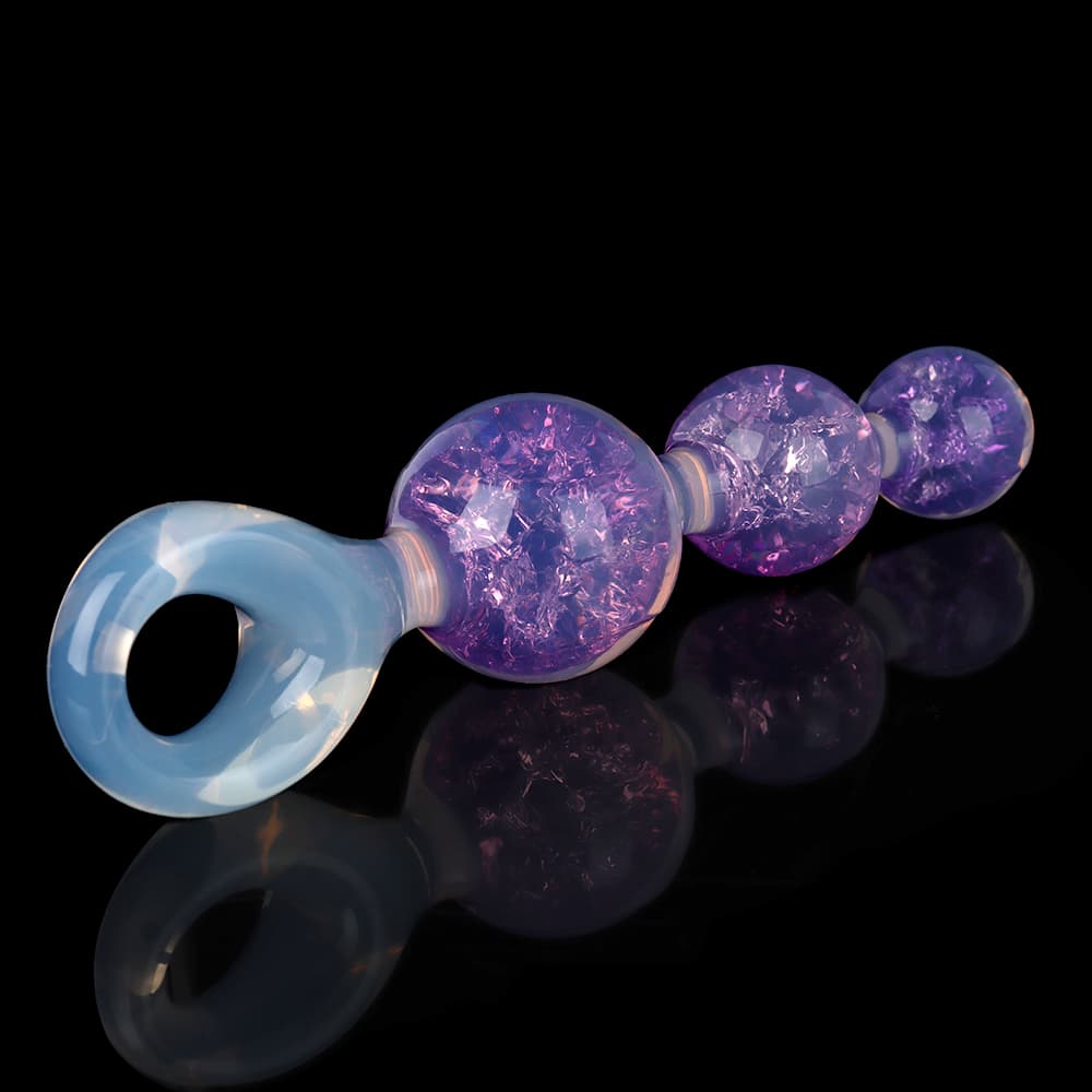 Crystal Butter Plug - 3 balls (2.5cm, 4cm, 5cm)