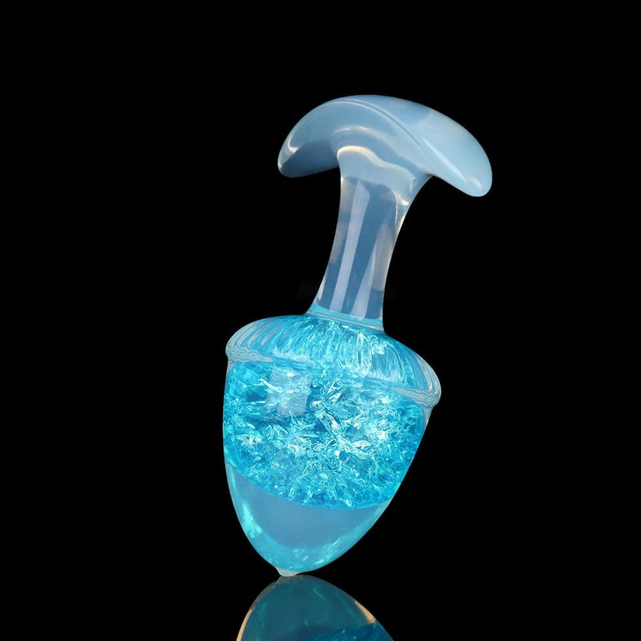 CRYSTAL-CHESTNUT: Sparkling Crystal Core Plug Butt Plug | 3 Sizes & 9 Colors Set Specimen