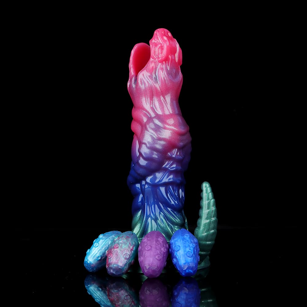 Dinosaur Inflatable Ovipositor Dildo（4Eggs）