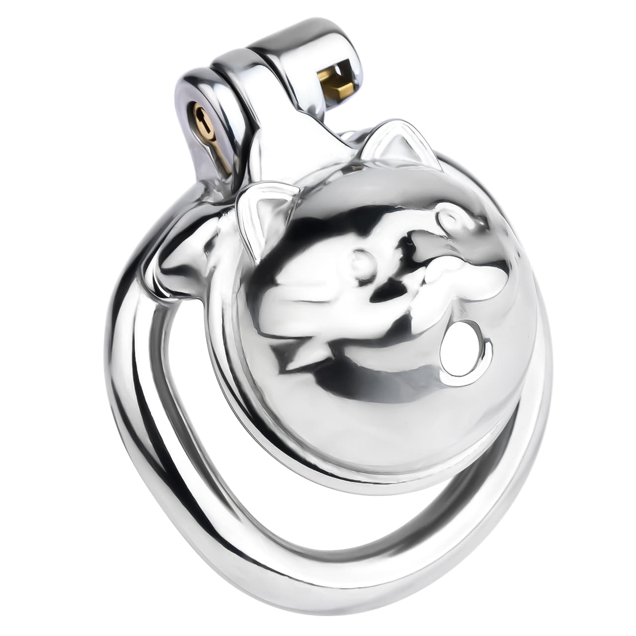 FRRK-245 Lucky Cat Metal Chastity Cage