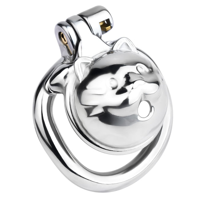 FRRK-245 Lucky Cat Metal Chastity Cage