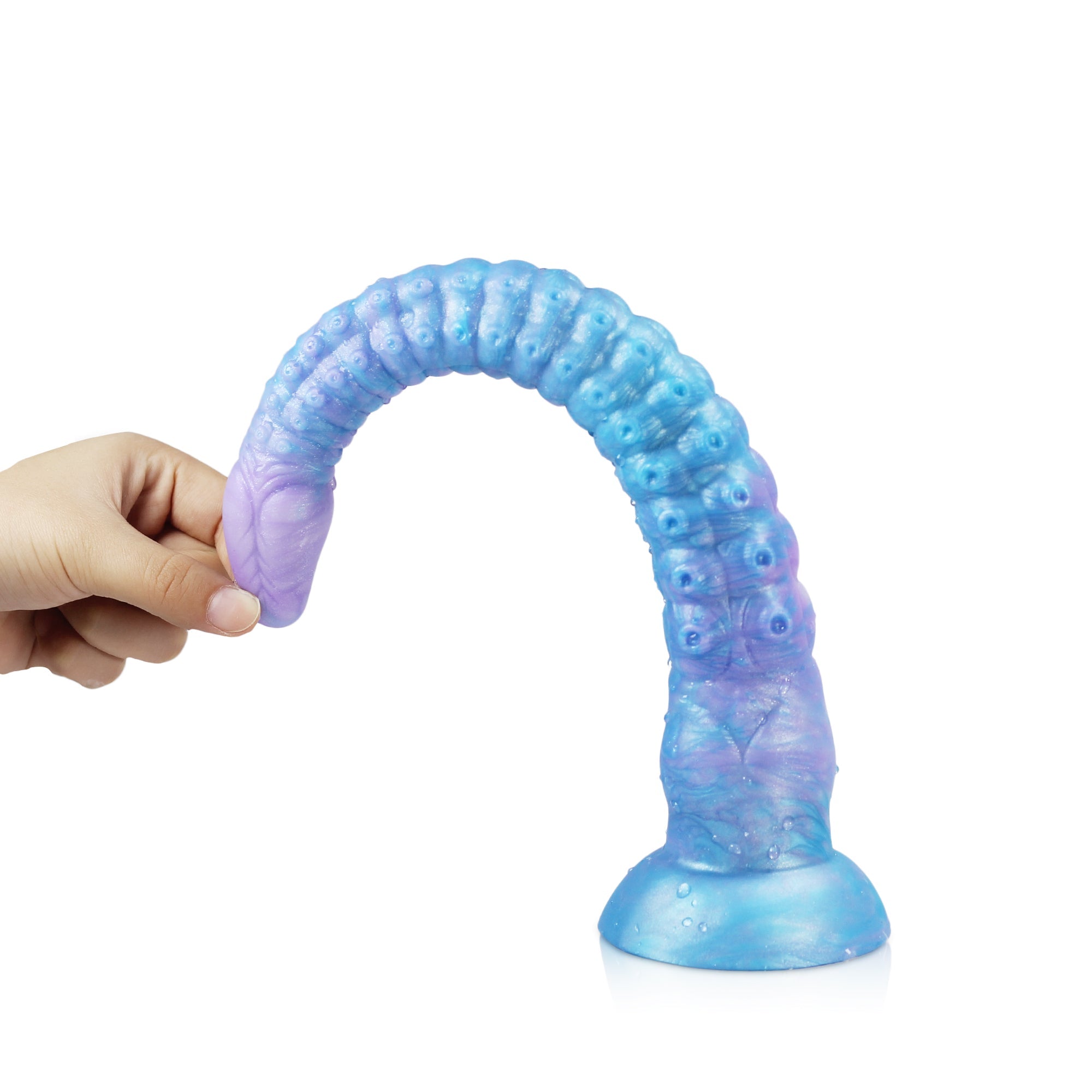 Octopus Gradient Blue  Purple Tentacle Dildo Anal Plug - Glow-In-The-Dark Dildo