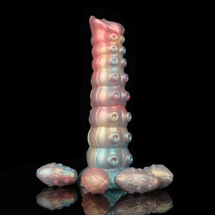ADAIR  Colorful Inflatable Ovipositor Dildo （4 Eggs）