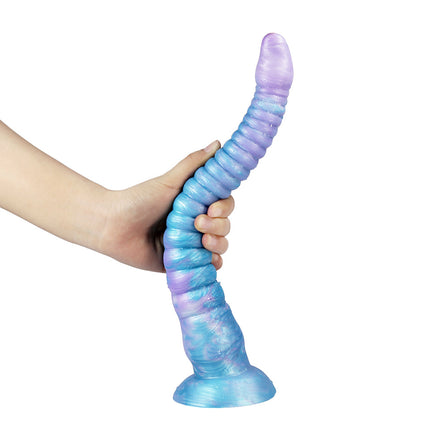 Octopus Gradient Blue  Purple Tentacle Dildo Anal Plug - Glow-In-The-Dark Dildo