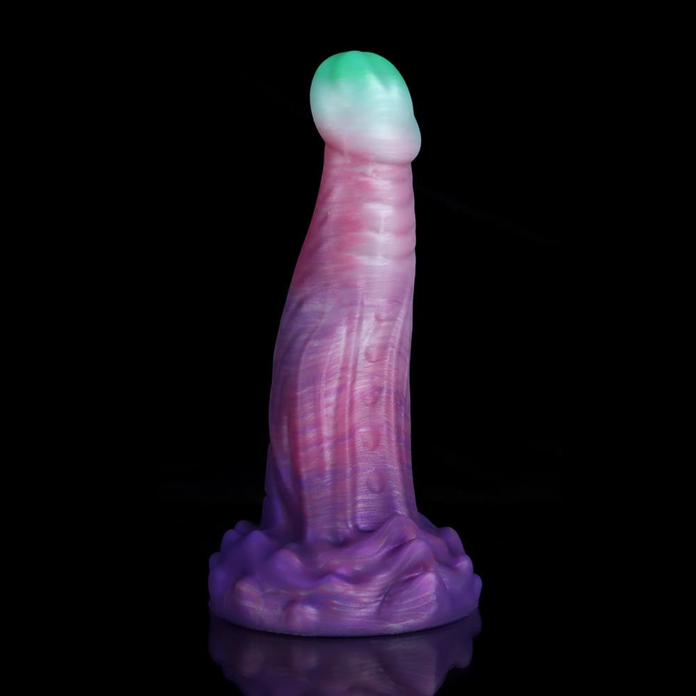 Cobra Purple White Green Dildo