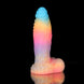 White Zephyr Blue Yellow Purple Dildo - Knot Dildo