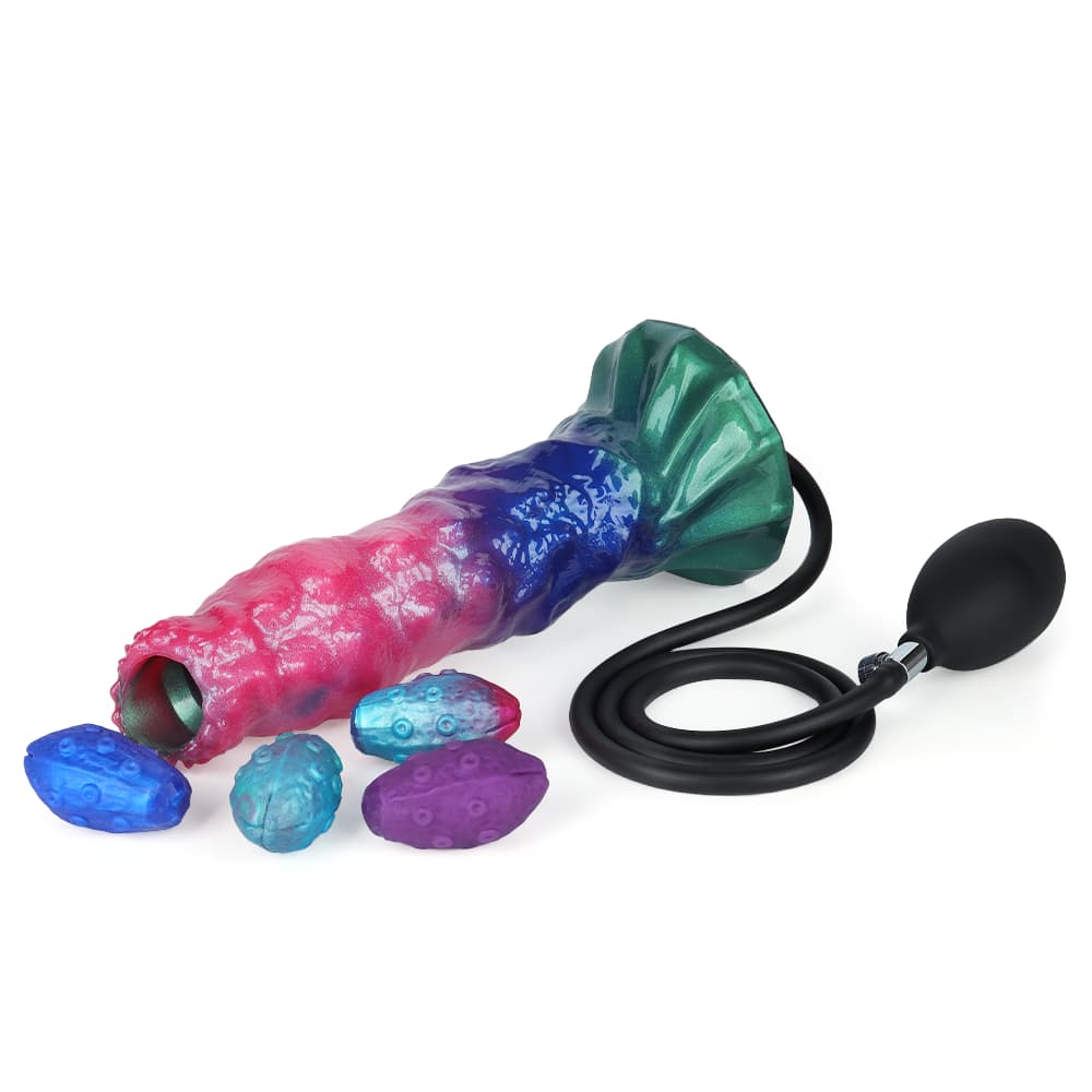 Clifford Inflatable Ovipositor Dildo （4 Eggs）