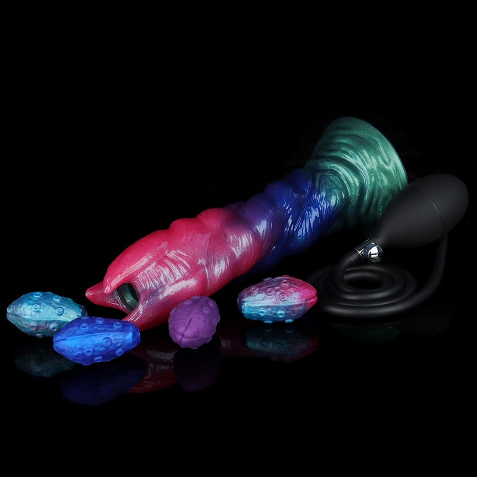 Darcy Inflatable Ovipositor Dildo（4 Eggs）