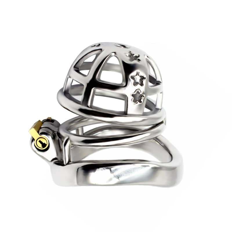 CB Lock Stainless Steel Metal Chastity Cage