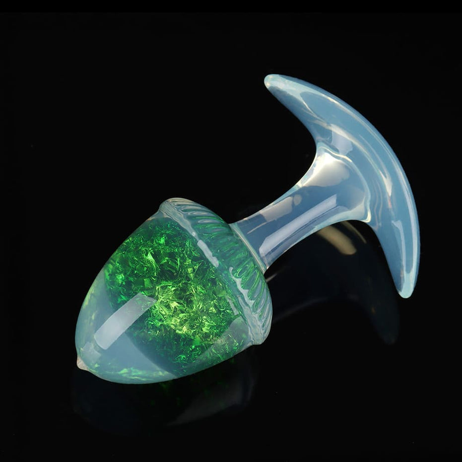 CRYSTAL-CHESTNUT: Sparkling Crystal Core Plug Butt Plug | 3 Sizes & 9 Colors Set Specimen