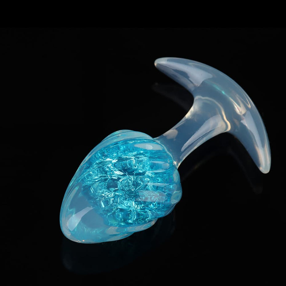 GLACIER-SCOOP: Ice Cream Crystal Core Plug Butt Plug | 9-Color Glitter Collection Specimen