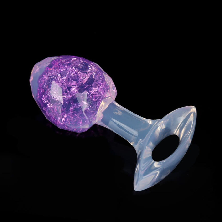 ETHER-DIAMOND: Luxury Crystal Core Plug Butt Plug | 9-Color Jewel Tone Collection Specimen