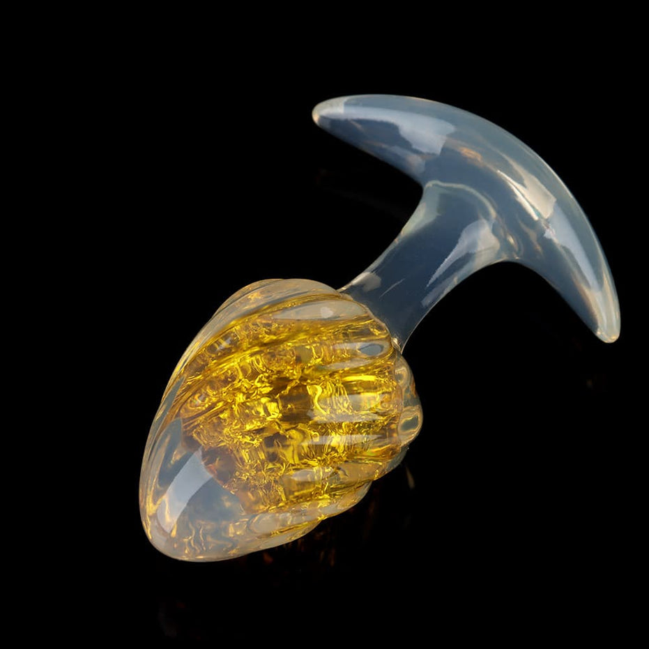 GLACIER-SCOOP: Ice Cream Crystal Core Plug Butt Plug | 9-Color Glitter Collection Specimen