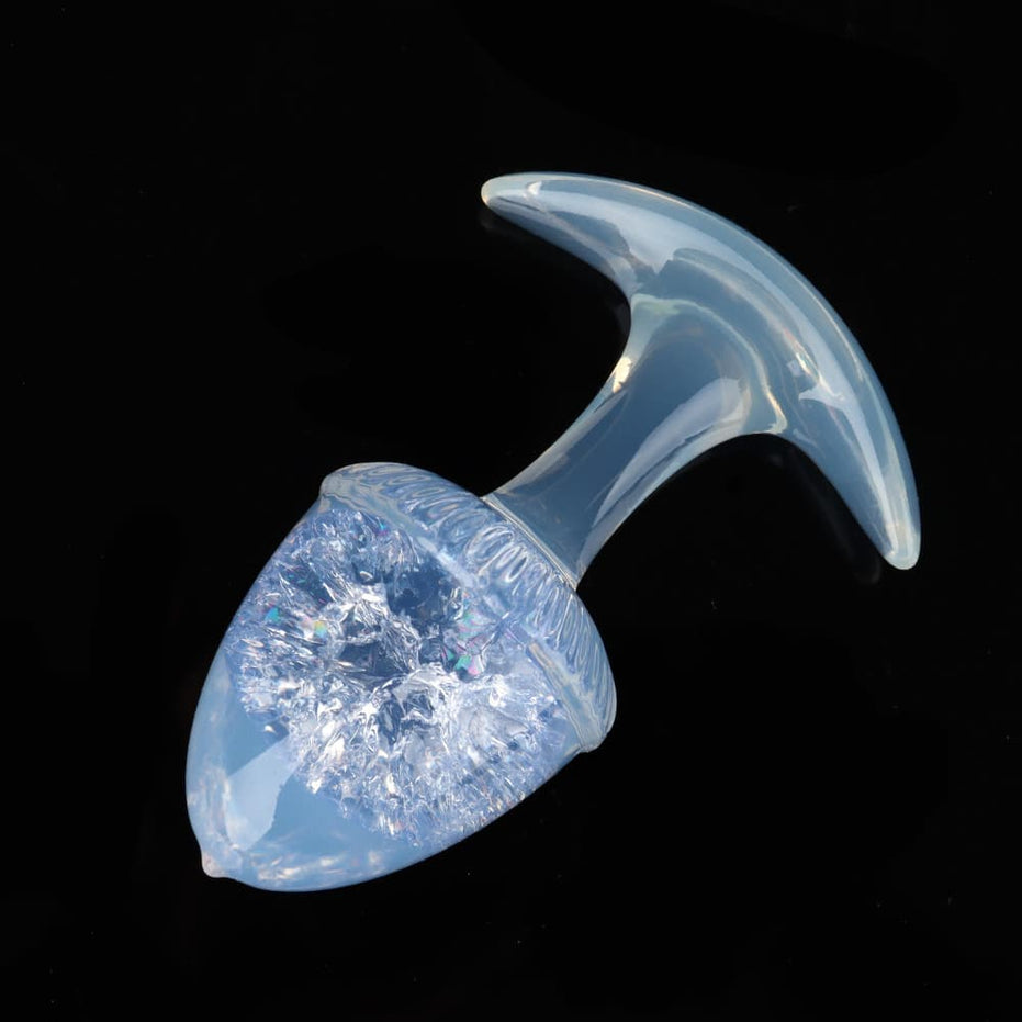CRYSTAL-CHESTNUT: Sparkling Crystal Core Plug Butt Plug | 3 Sizes & 9 Colors Set Specimen