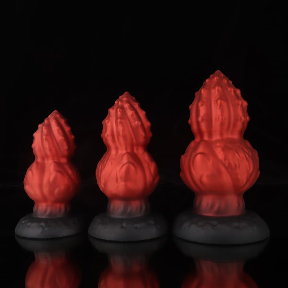 Gourd Red Black Butter Plug