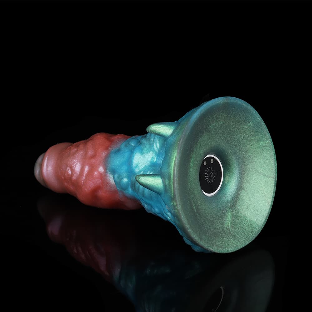 Leo Red Yellow Green Electric Vibrating Dildo