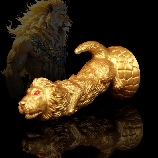 Lion Dildo Gold Lion Dildo