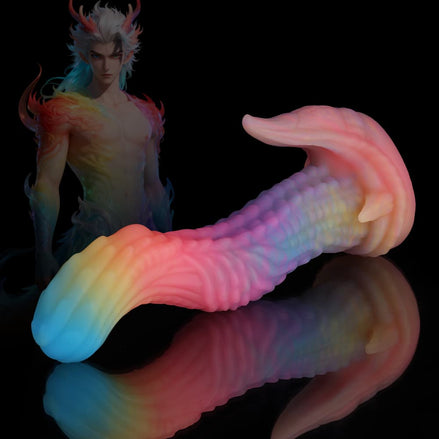 Dinosaur Blue Yellow Purple Fantasy Dildo
