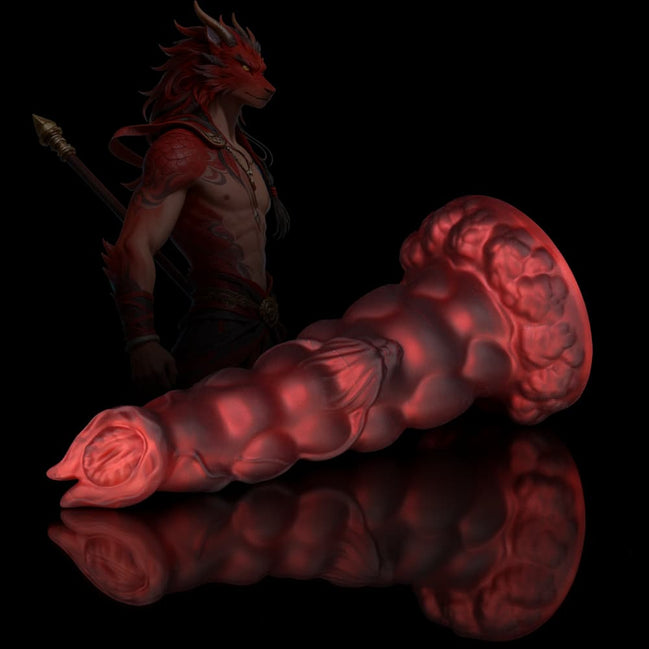 Sphinx Crimson Fantasy Dildo-Knot Dildo