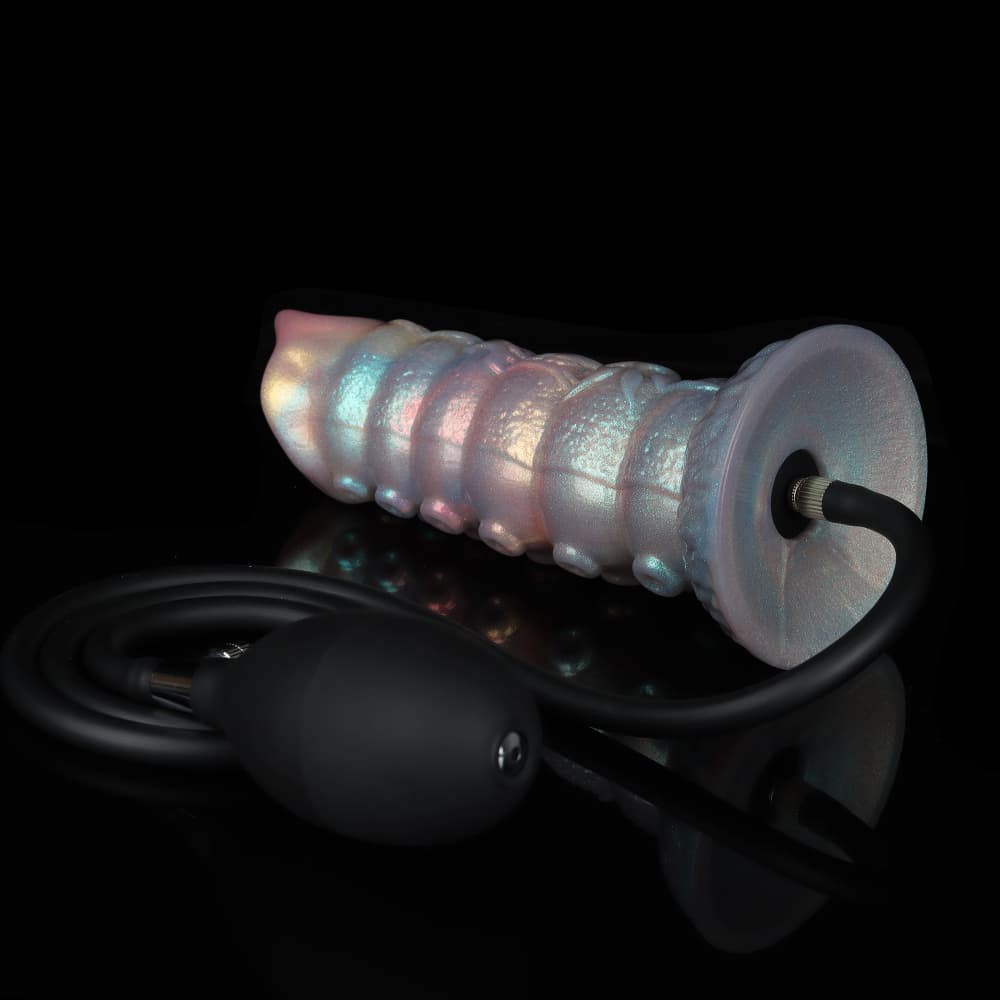 Dennis Colorful Inflatable Ovipositor Dildo（3 Eggs）