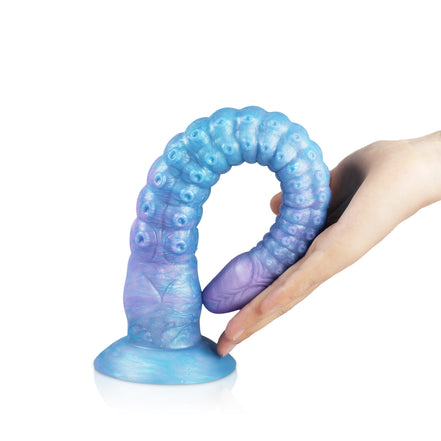 Octopus Gradient Blue  Purple Tentacle Dildo Anal Plug - Glow-In-The-Dark Dildo