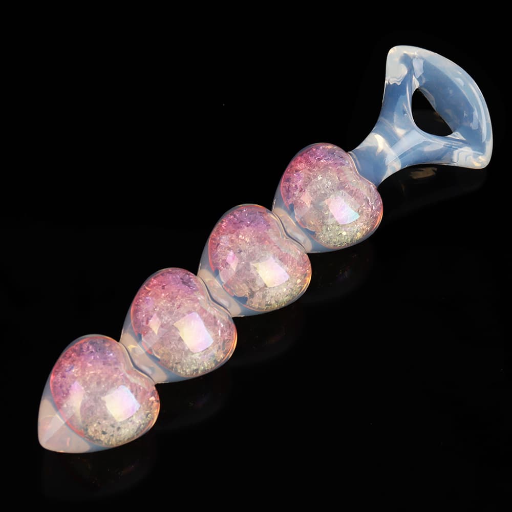 Four Hearts Crystal Butter Plug-3Colors
