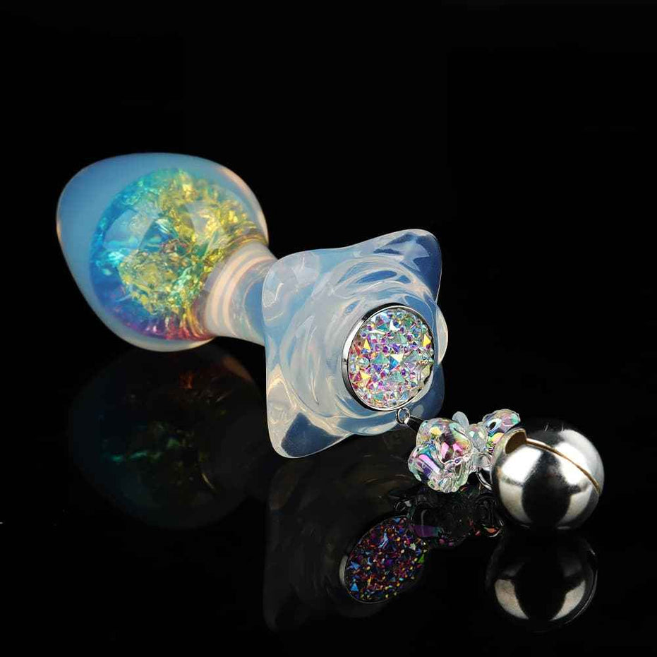 SPECIMEN-216: Wry Neck Crystal Butt Plug | Curved Ergonomic Design | Custom Luxury Accessories (Pink/Mixed/Purple/Blue)