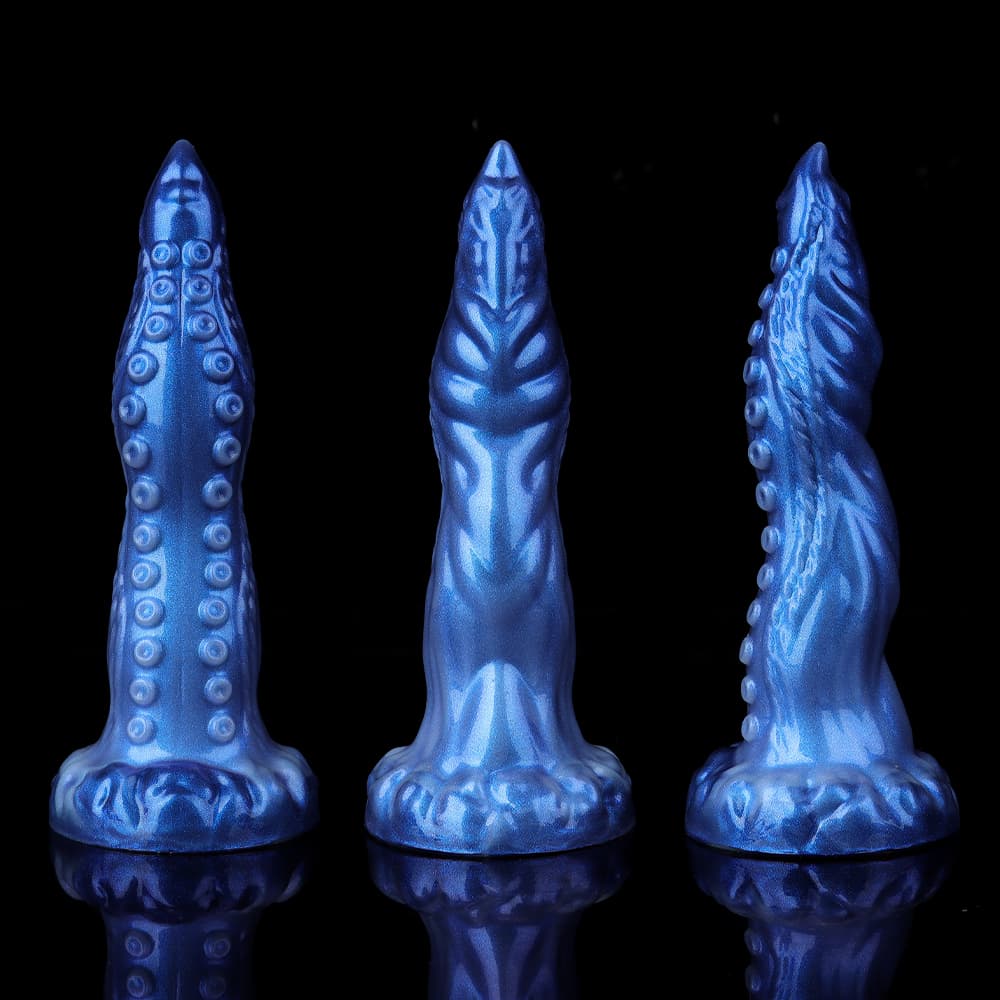 Small Octopus Blue Tentacle Dildo