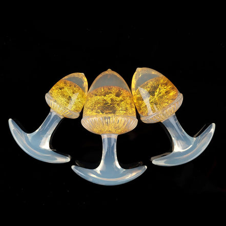 Chestnut Crystal Butter Plugs - 9 Colors