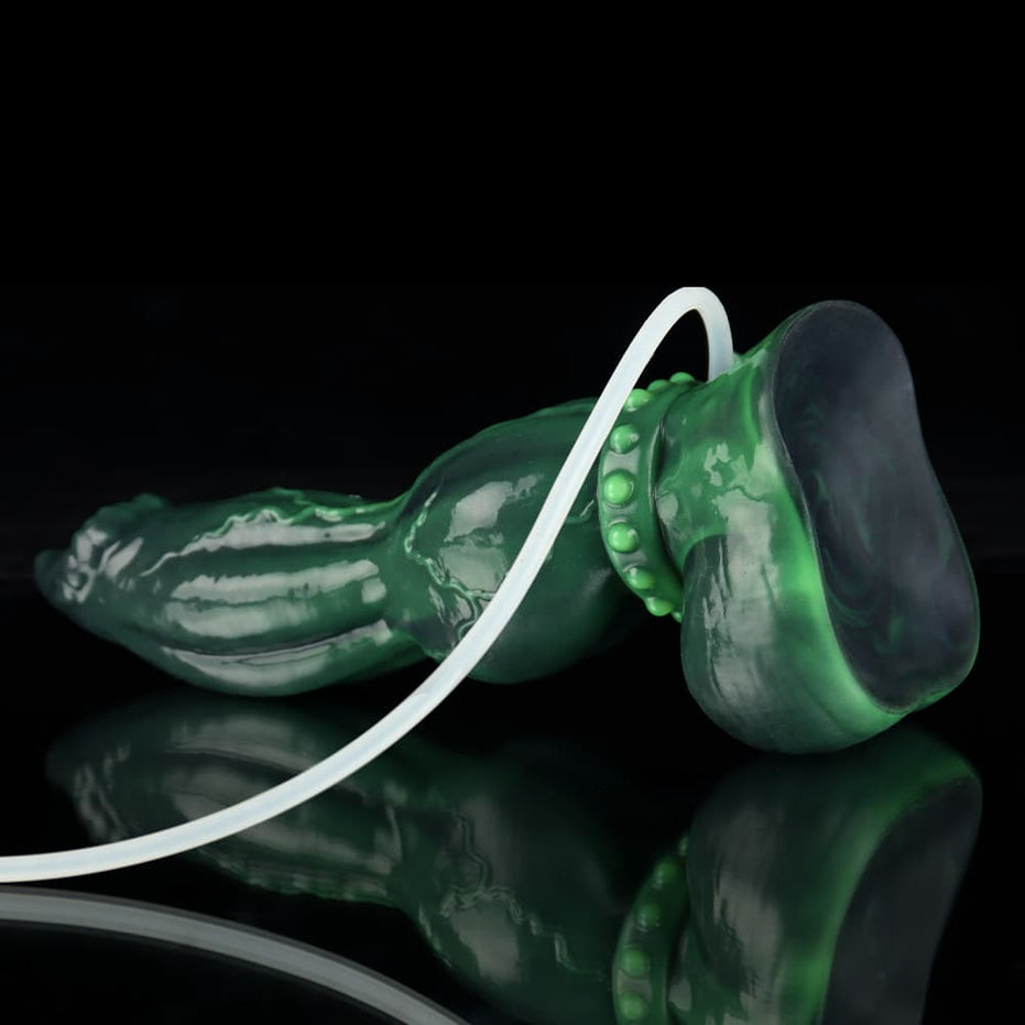 Venom Green Knot Dildo -  Ejaculating dildo