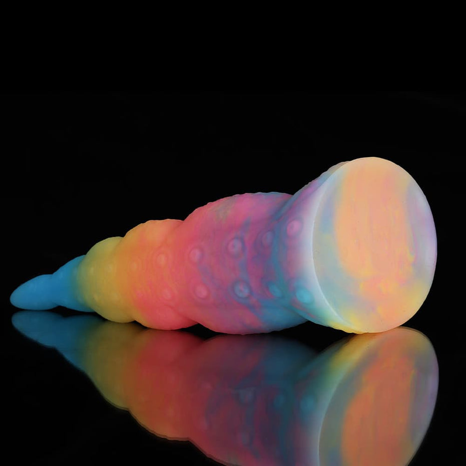 Octopus Tail Blue Yellow Purple Dildo