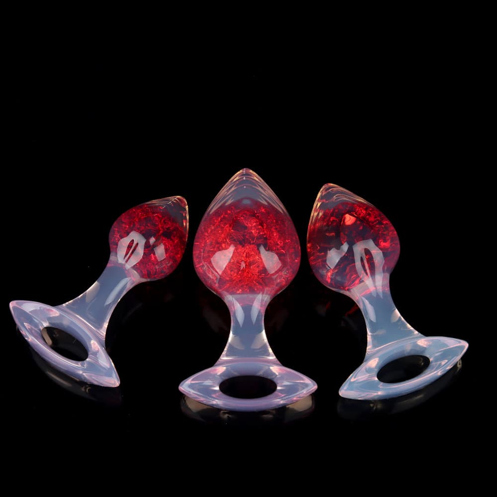 Heart Crystal Butter Plugs