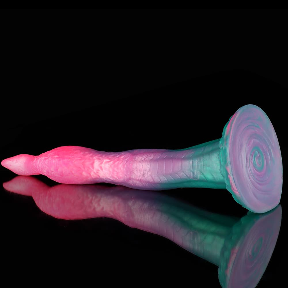 Peacock Black White Knot Dildo - Animal Dildo- Monster Dildo